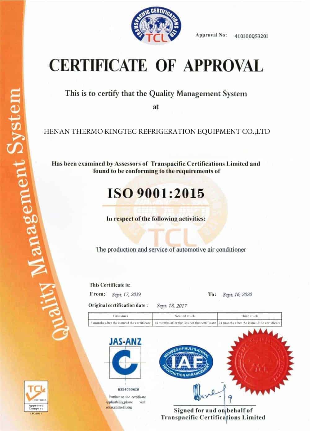 Company Certificate