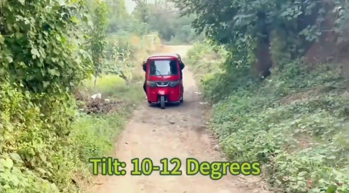Three wheeled vehicle load performance display