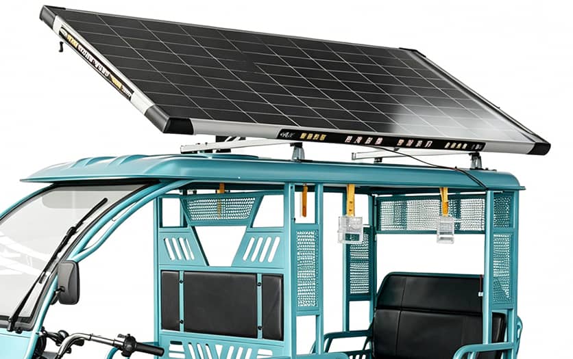 Solar-powered e-rickshaw Solar-powered e-rickshaw